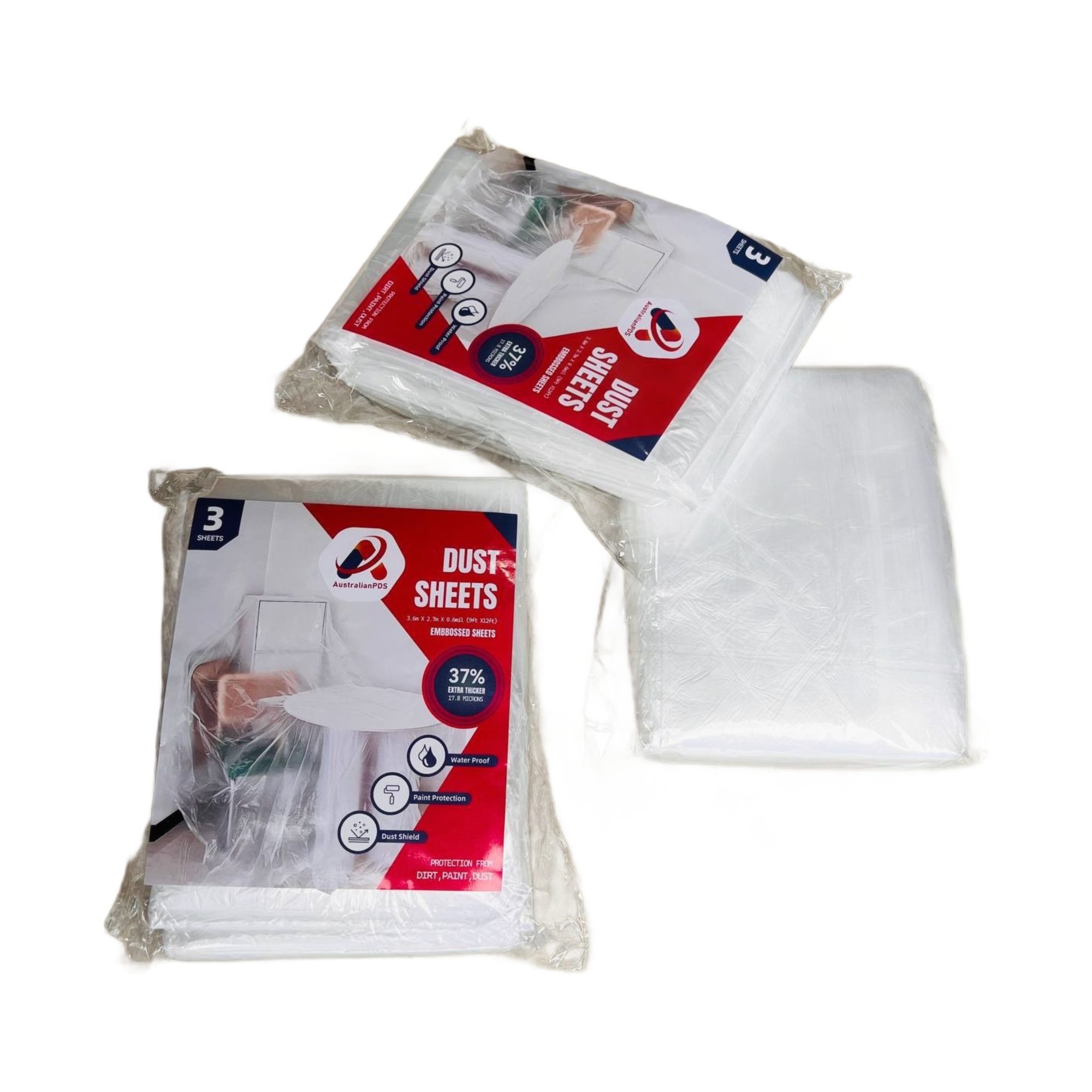 3 Pack Dust Sheets – Dust Protection for Painting - Image 3