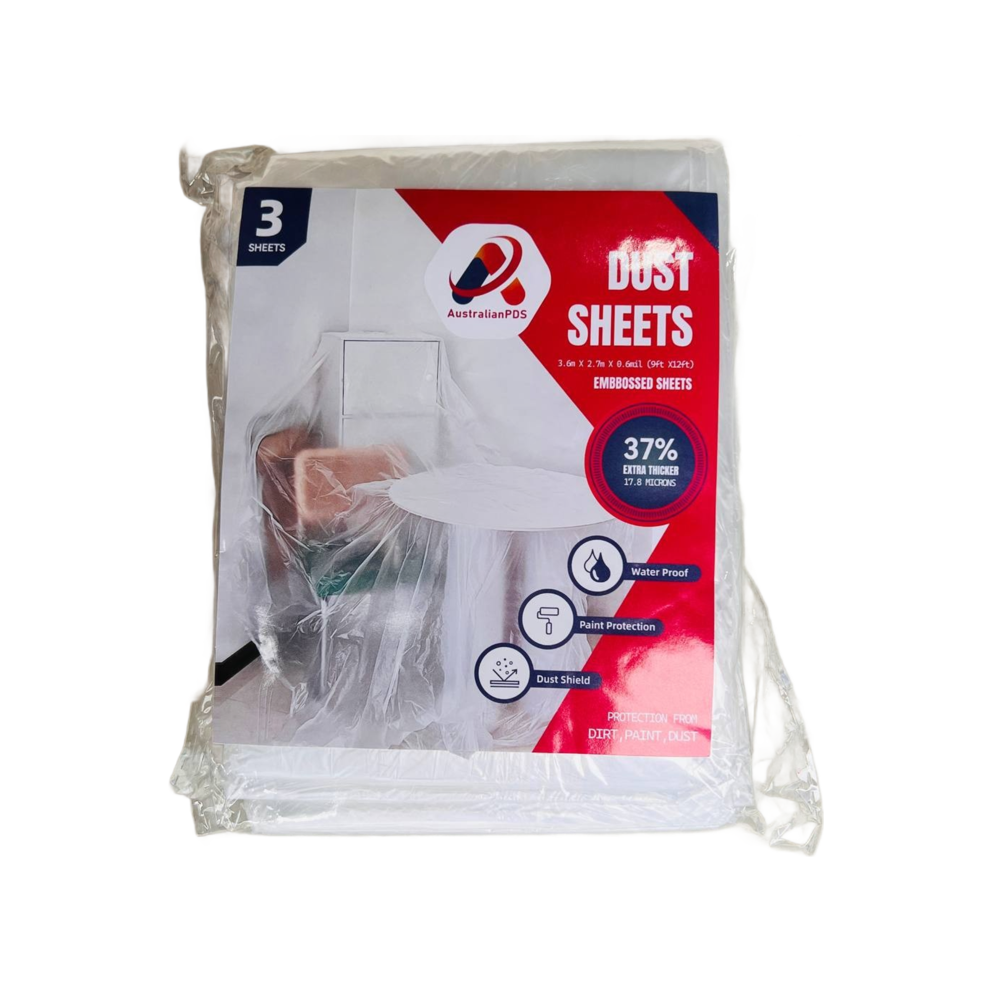 3 Pack Dust Sheets – Dust Protection for Painting